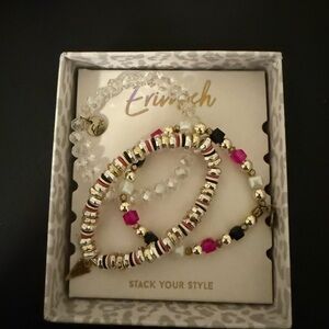 Erimish Gold and Pink Bracelet Trio